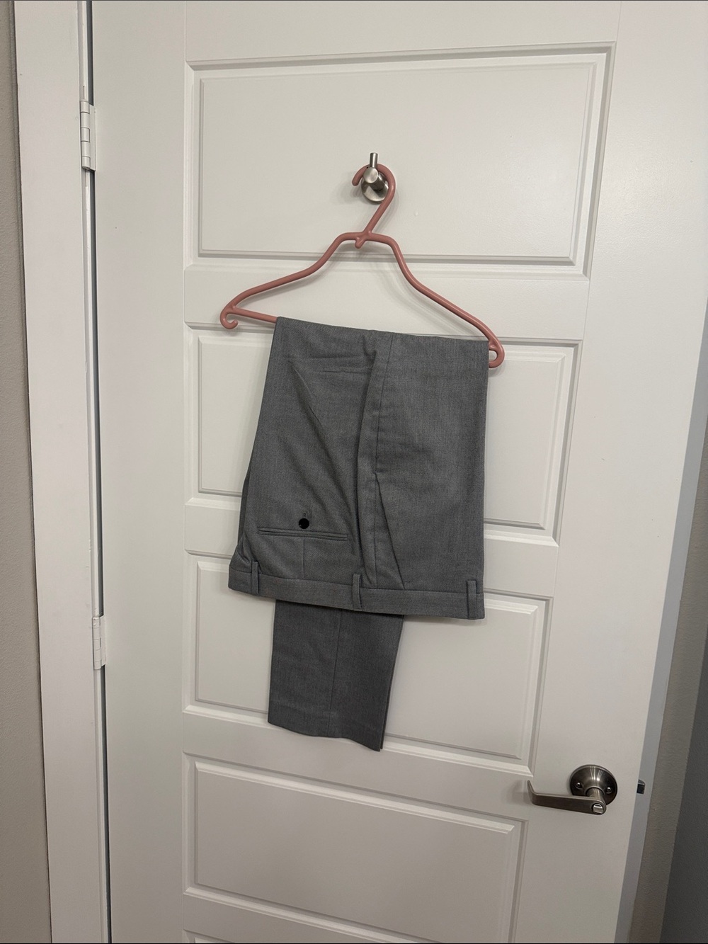 Men's Express Gray Slim Stretch Dress Pants 33 x 32